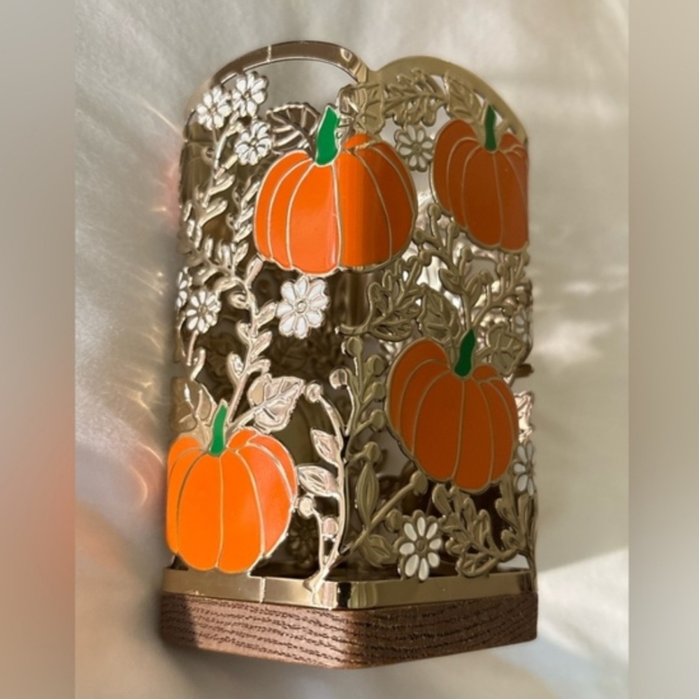 Bath & Body Works Pumpkin Soap Holder Fall Vibe Halloween Autumn Kitchen Decor - Picture 4 of 7